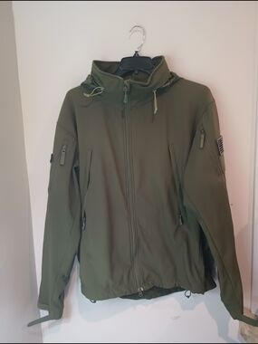 Condor Jacket Mens 2XL XXL Green Summit Softshell Fleece Lined Tactical Military